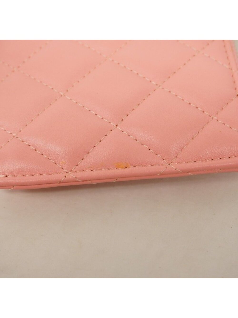 Chanel Wallet Quilted Lambskin Pink Champagne Gold - Picture 5 of 9